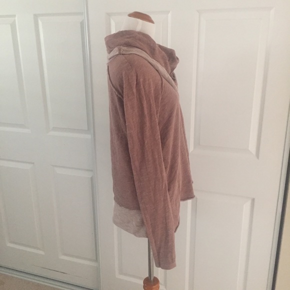 Free People Cowl Neck Cocoon Pullover M - Picture 4 of 7